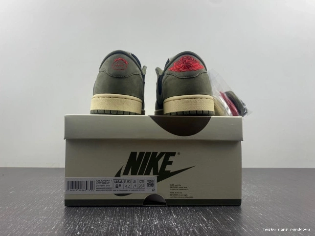 Rep Husky 'BLACK X DM7866-002 SCOTT LOW OG AIR 1 SP OLIVE' TRAVIS JORDAN 0708